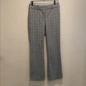 LOFT Julie Straight Leg Trouser Pant In Plaid Size 4